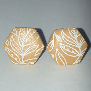 Boho Floral Clay Dainty Pierced Earrings